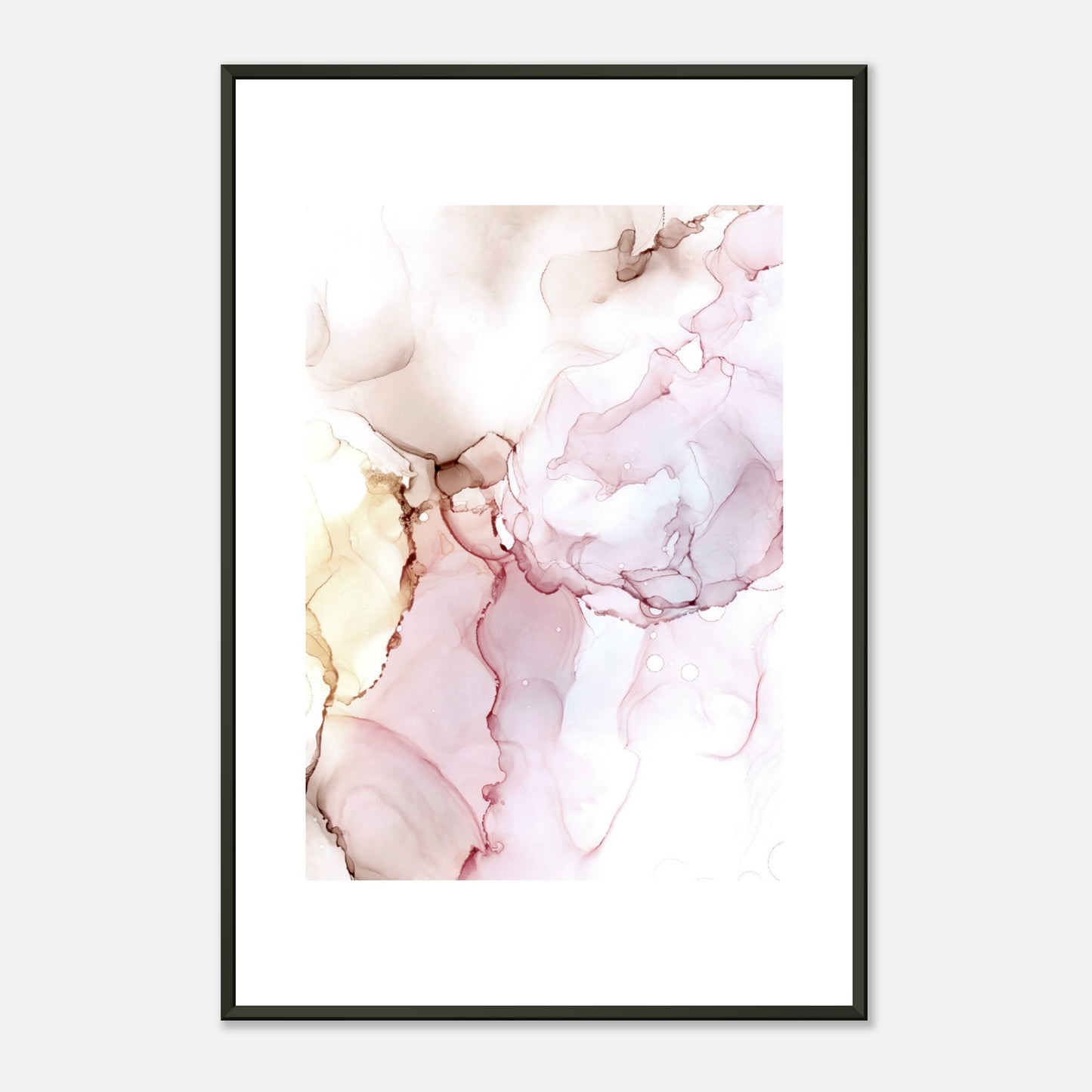 Poster ROSE mit Metallrahmen – blumenkindjen