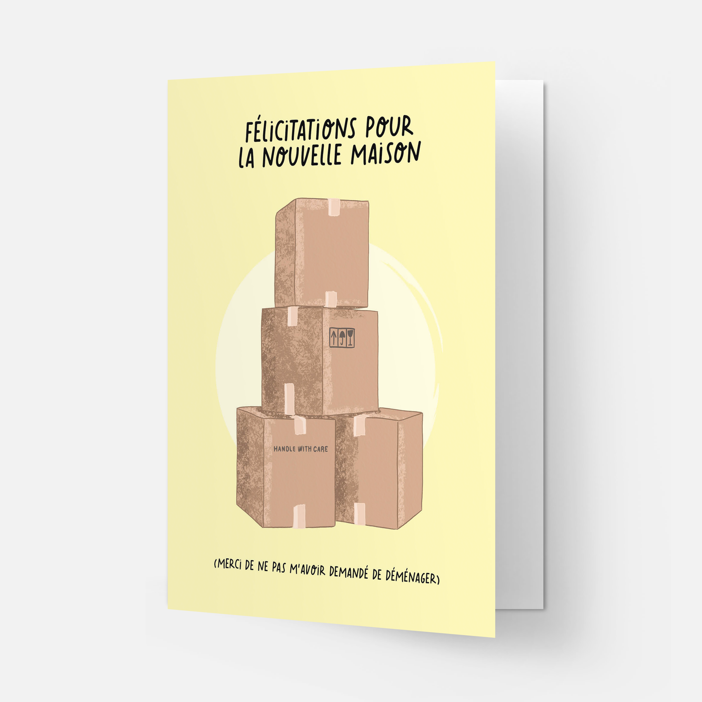 Glückwunschkarte zum neuen Zuhause (auch auf Französisch)
