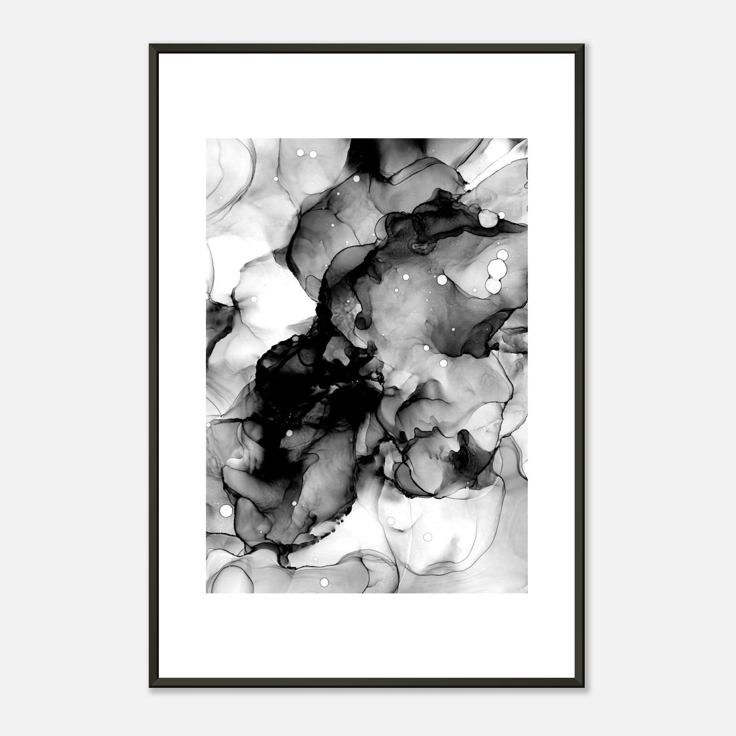 Poster BLACK SEA mit Metallrahmen – blumenkindjen
