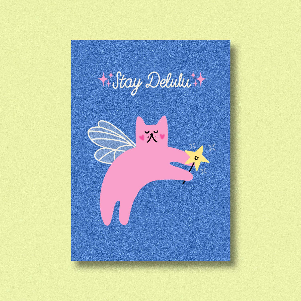 Postkarte stay delulu