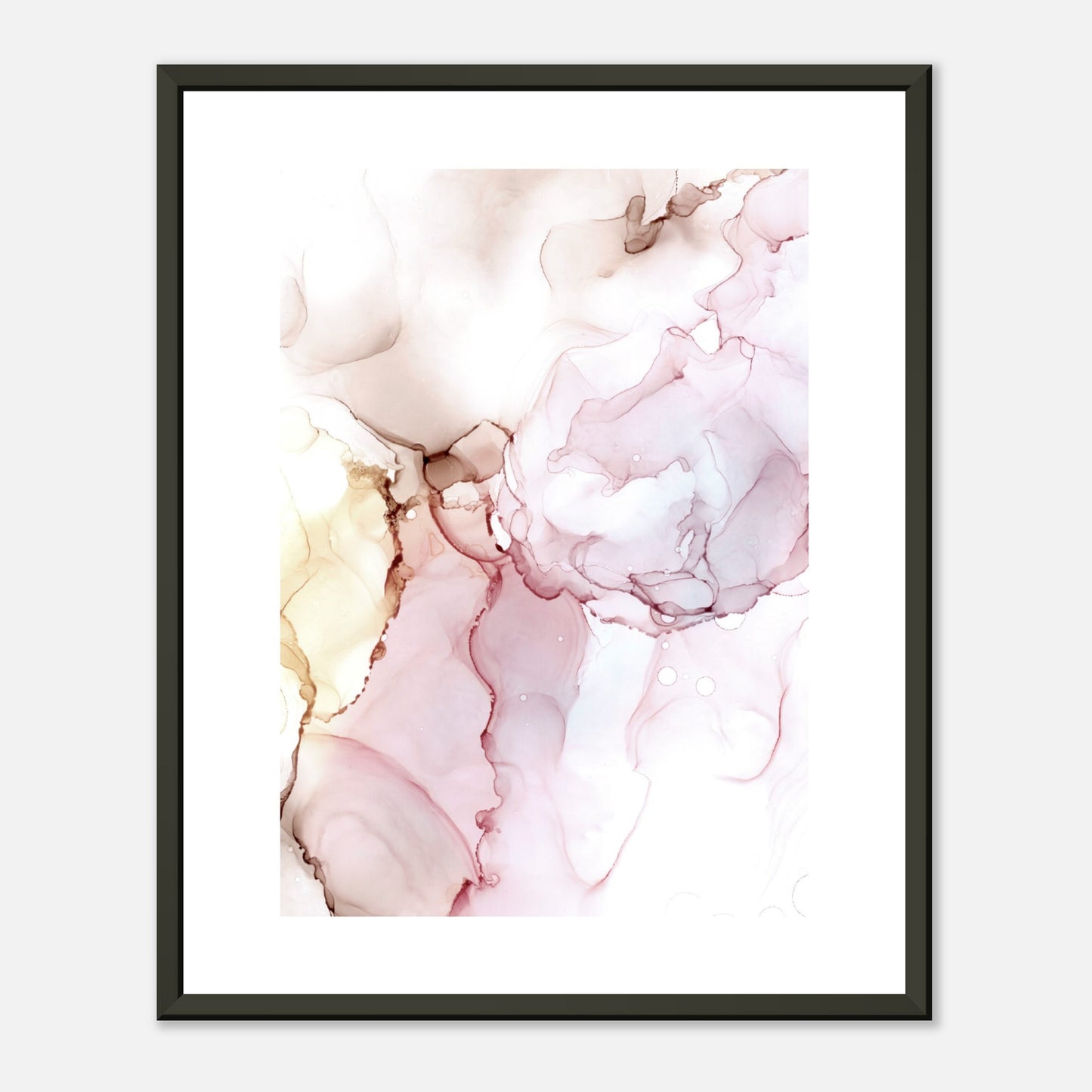Poster ROSE mit Metallrahmen – blumenkindjen