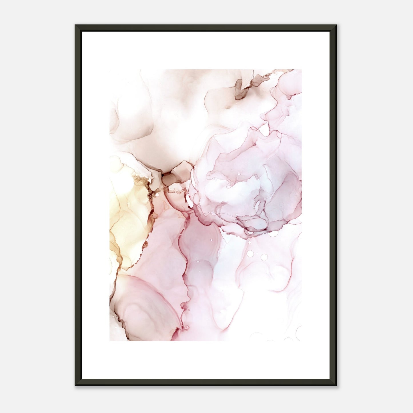 Poster ROSE mit Metallrahmen – blumenkindjen