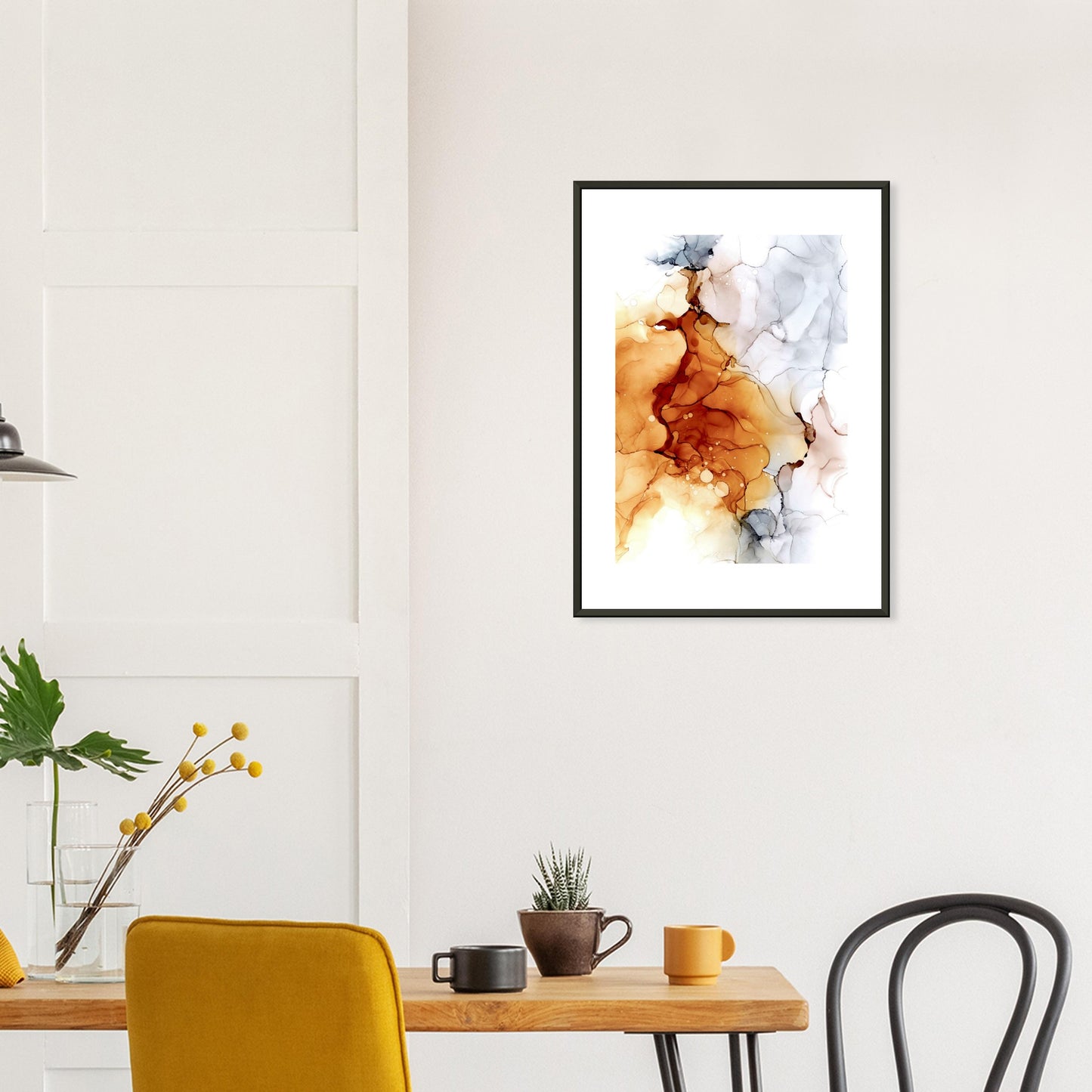 Poster AUTUMN mit Metallrahmen – blumenkindjen