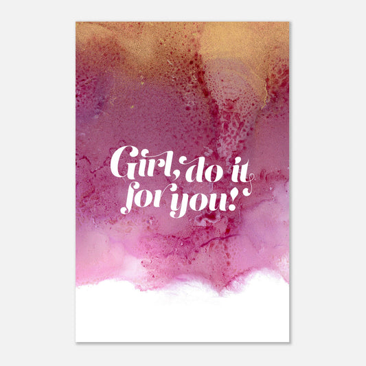 Poster GIRL – blumenkindjen