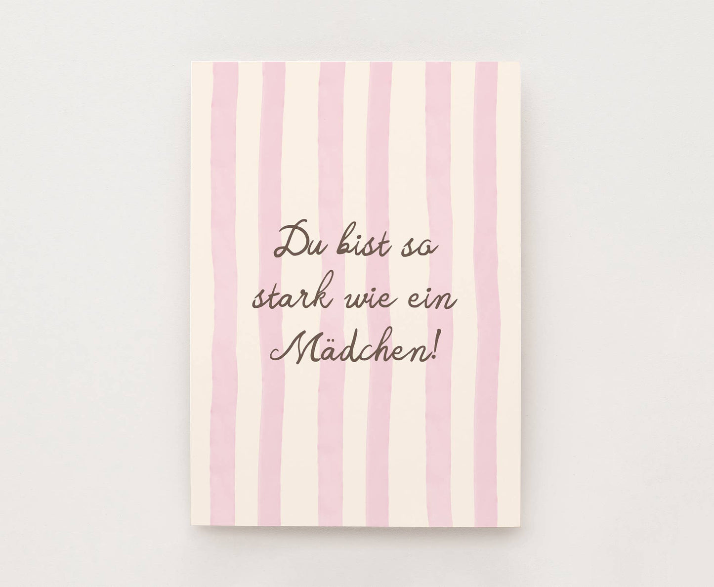 Kinder Karte - Stark wie ein Mädchen