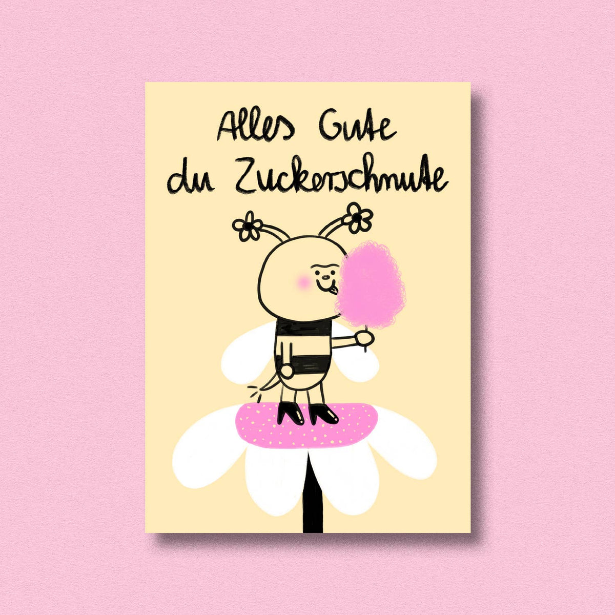 Postkarte Zuckerschnute