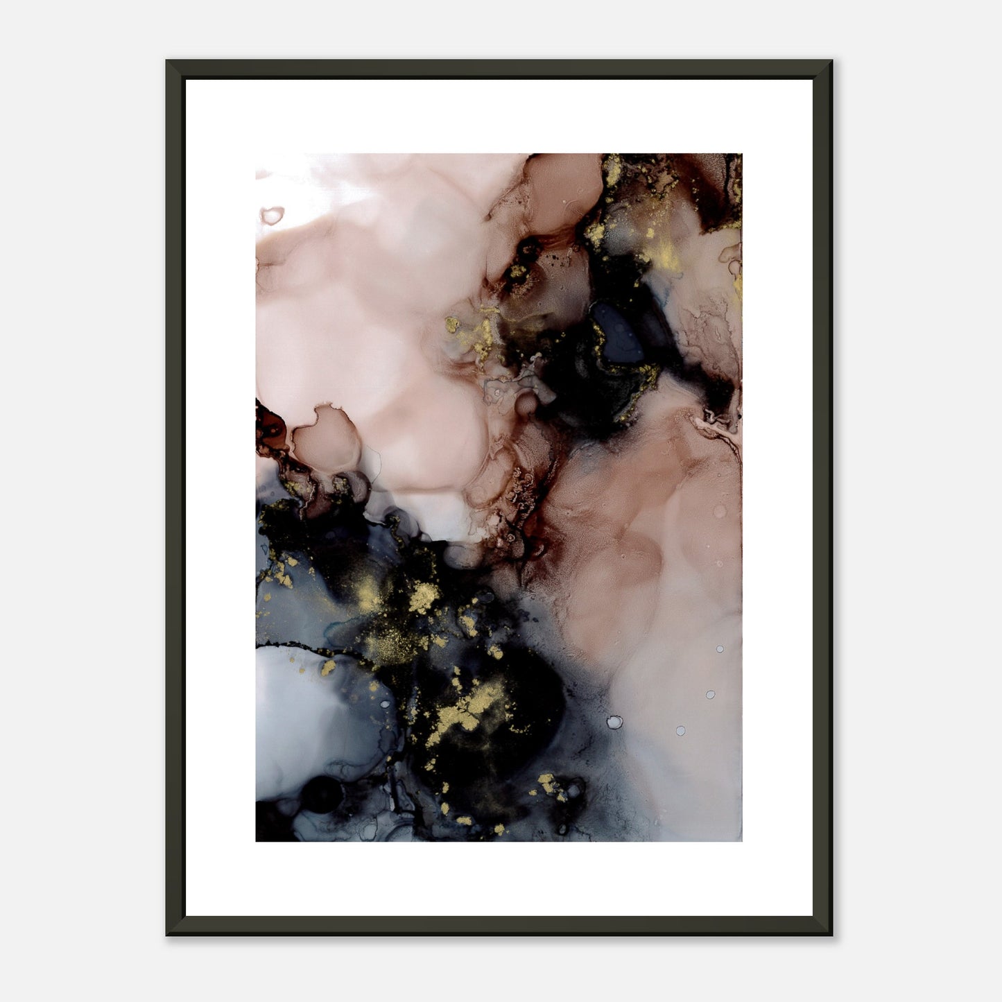 Poster DUST mit Metallrahmen – blumenkindjen