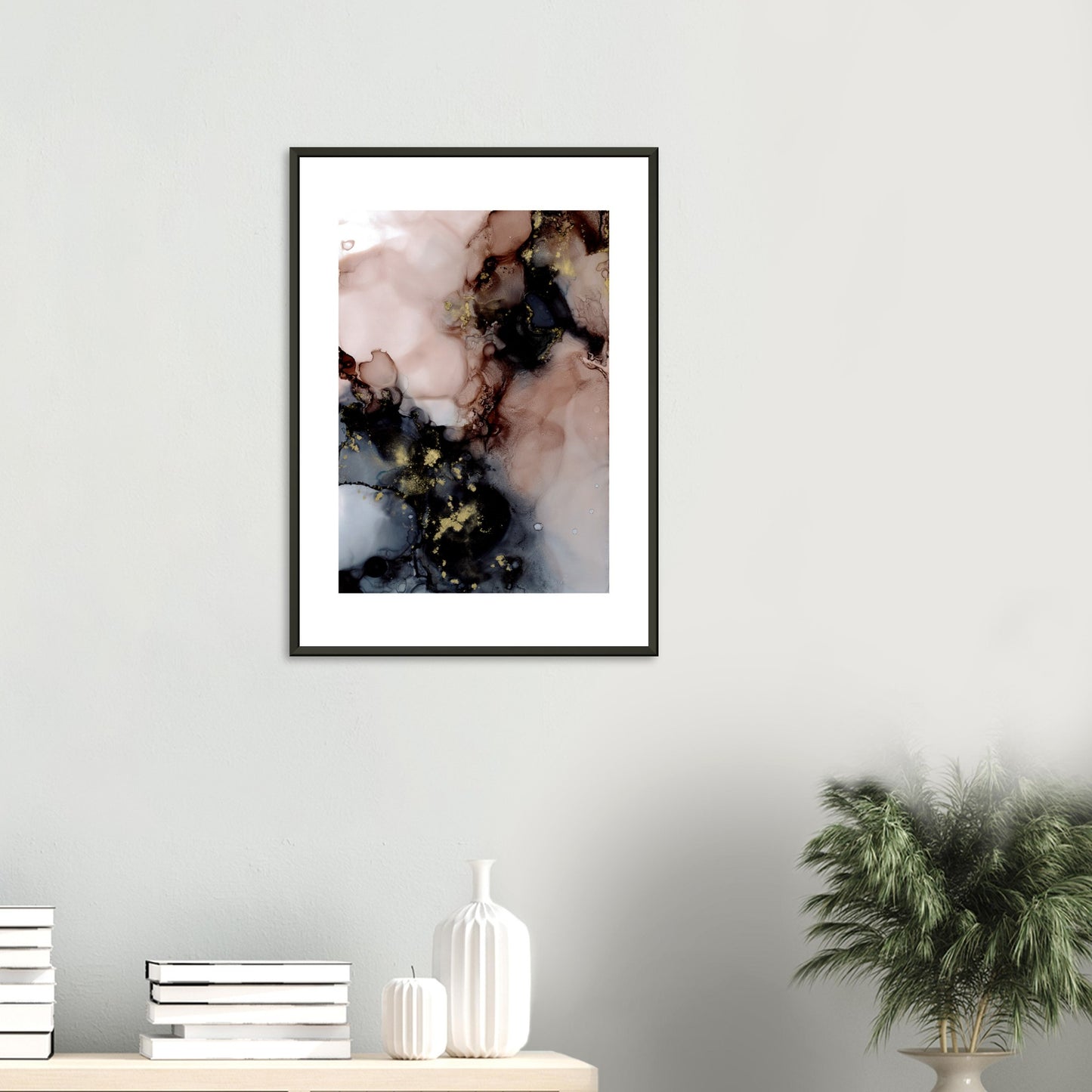 Poster DUST mit Metallrahmen – blumenkindjen