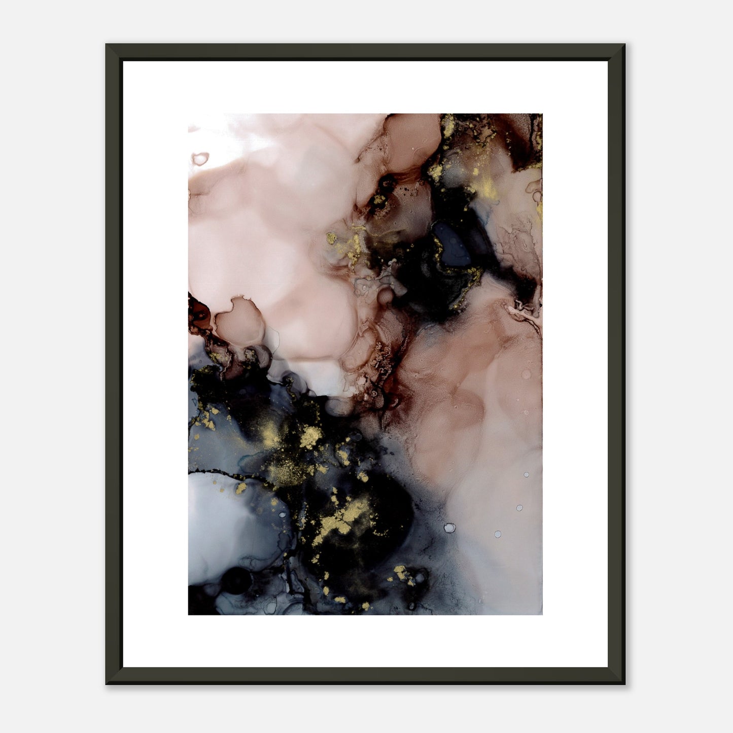 Poster DUST mit Metallrahmen – blumenkindjen
