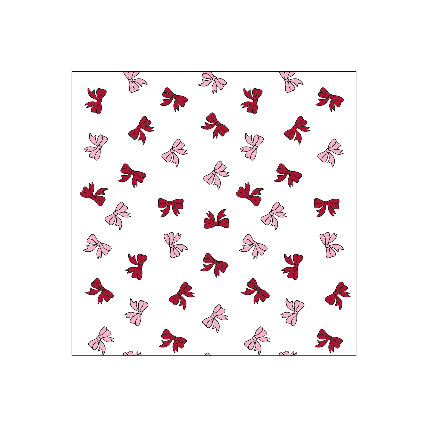 Rote Papierservietten mit Schleifen x20