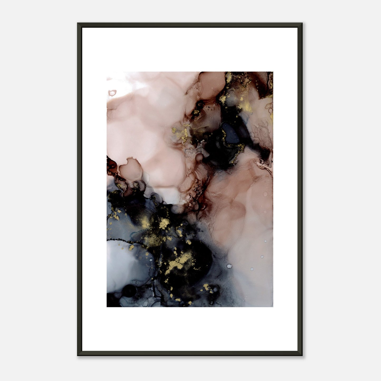 Poster DUST mit Metallrahmen – blumenkindjen