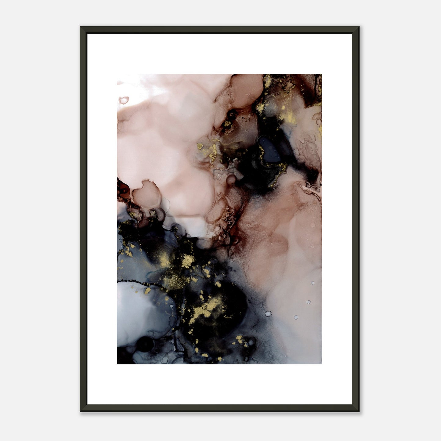 Poster DUST mit Metallrahmen – blumenkindjen