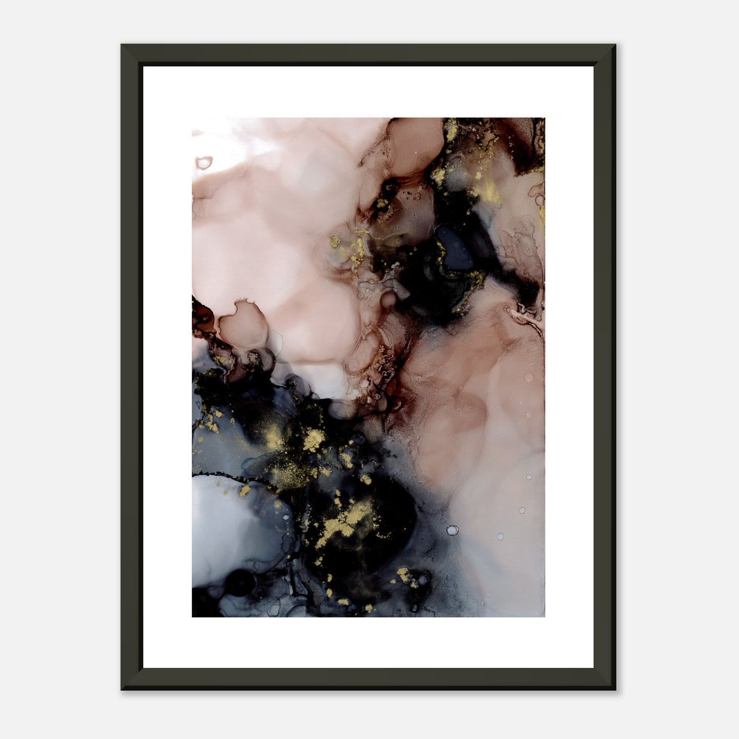 Poster DUST mit Metallrahmen – blumenkindjen