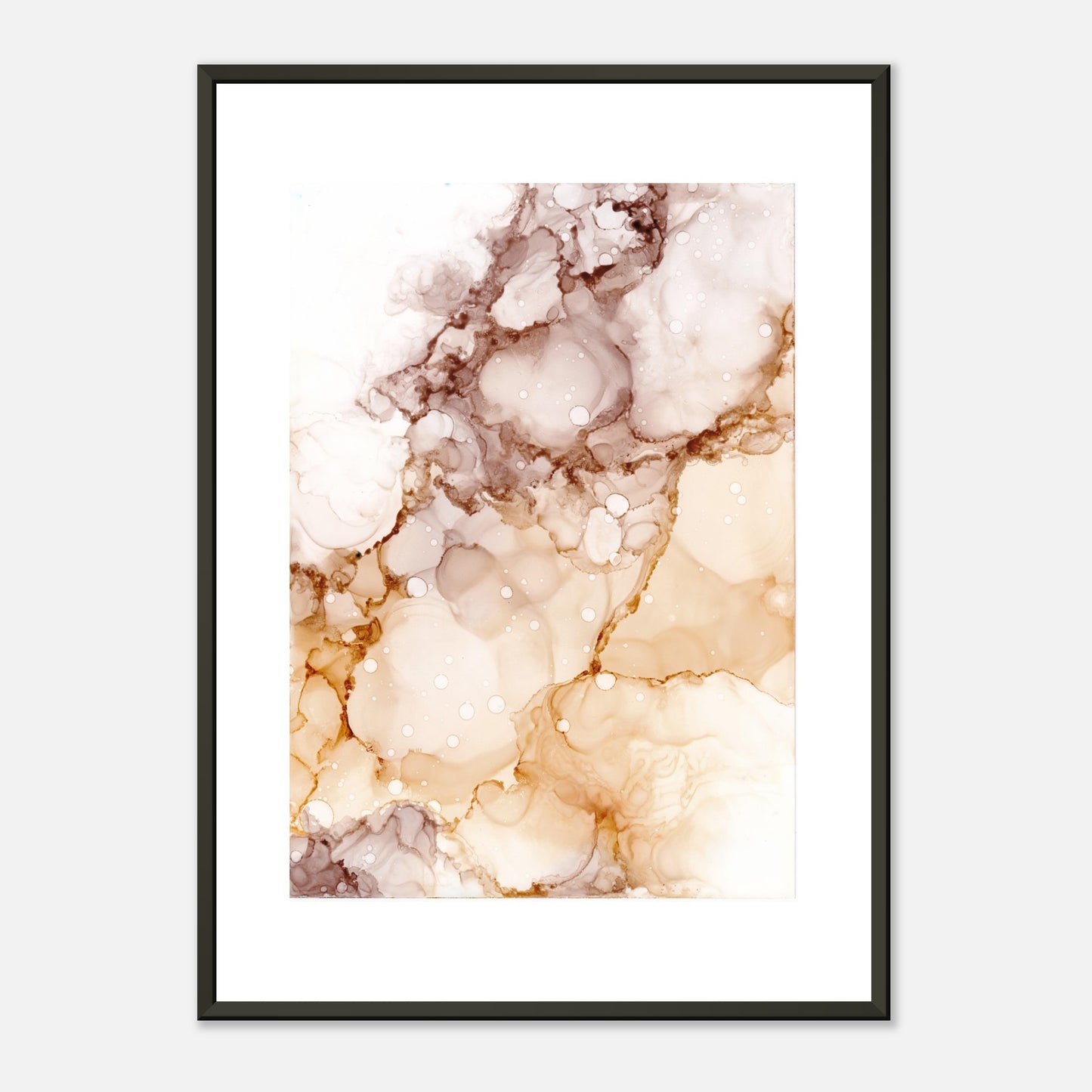 Poster CHAMPAGNE mit Metallrahmen – blumenkindjen