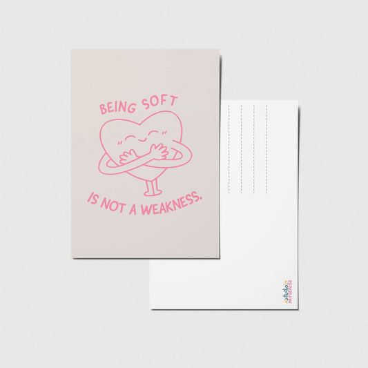 Being soft - A6 Postkarte