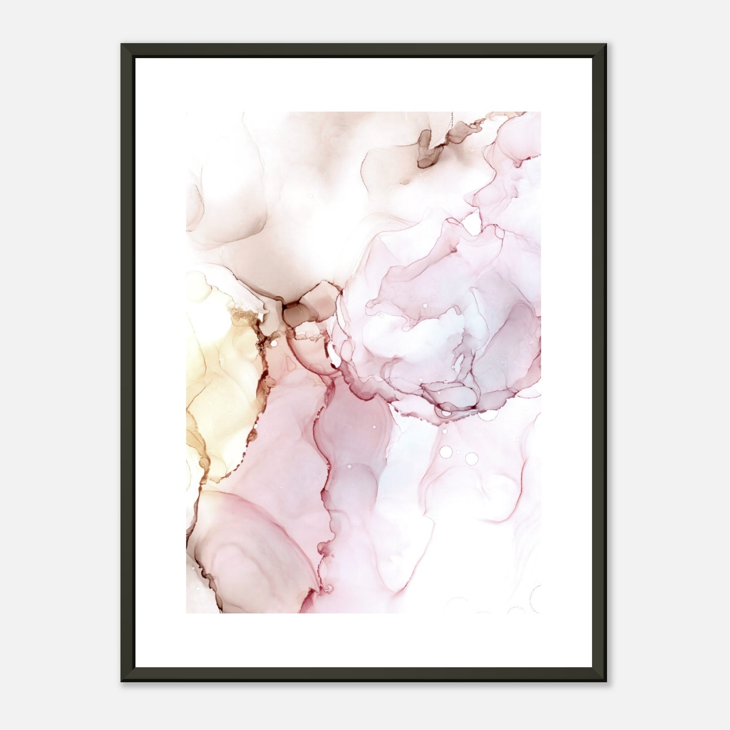 Poster ROSE mit Metallrahmen – blumenkindjen