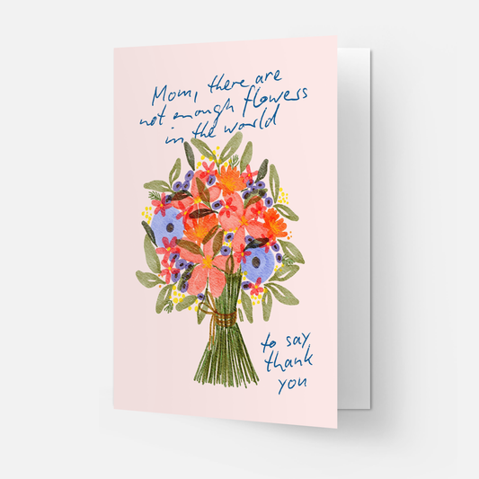 Mama Blumen Danke - Grußkarte