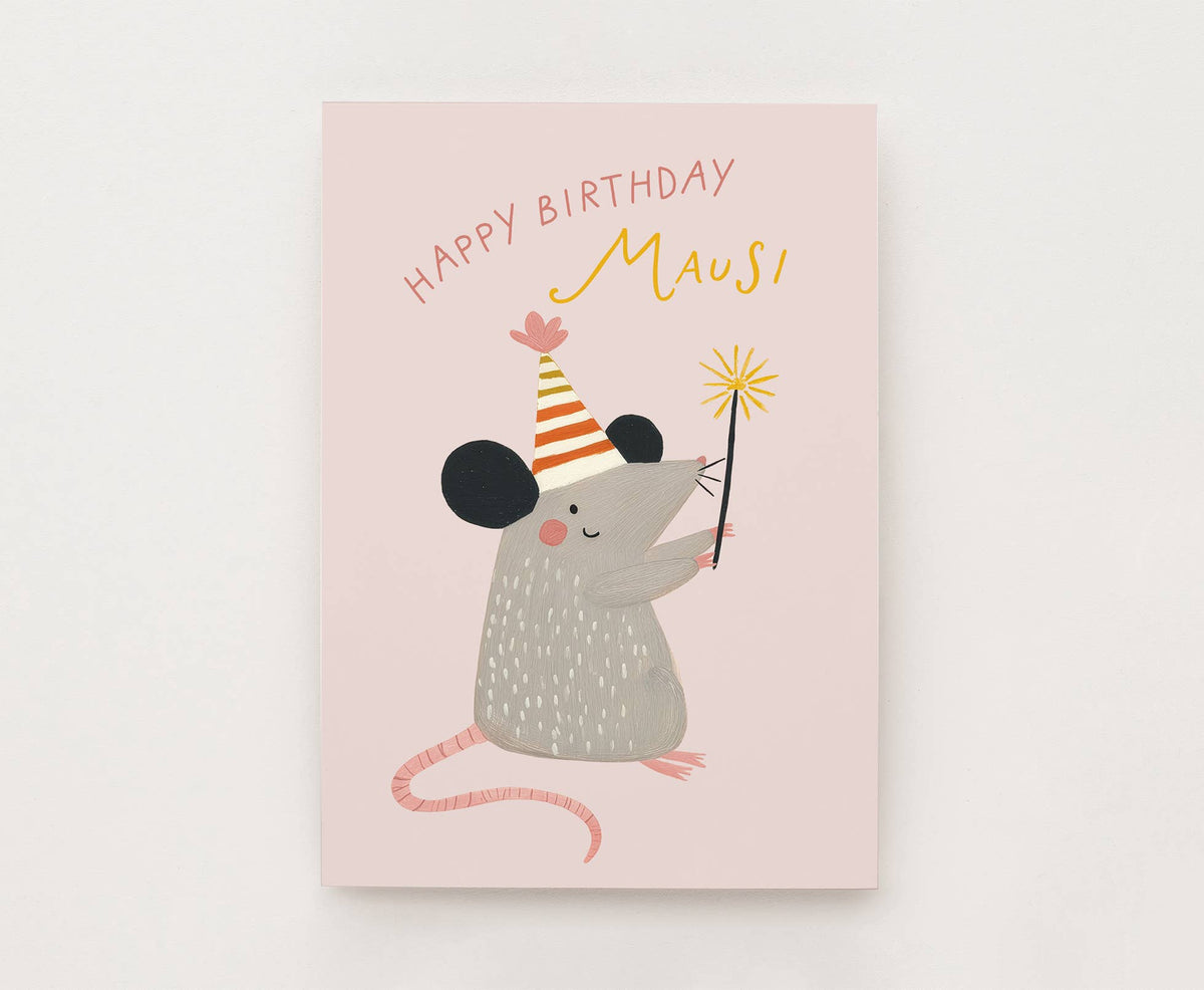 Kinder Karte - Happy Birthday Mausi