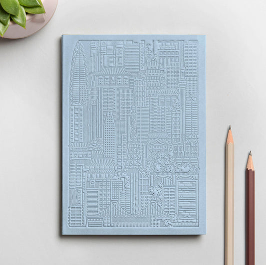 The Tokyo Notebook von The City Works – handgeprägtes Notizbuch in B6