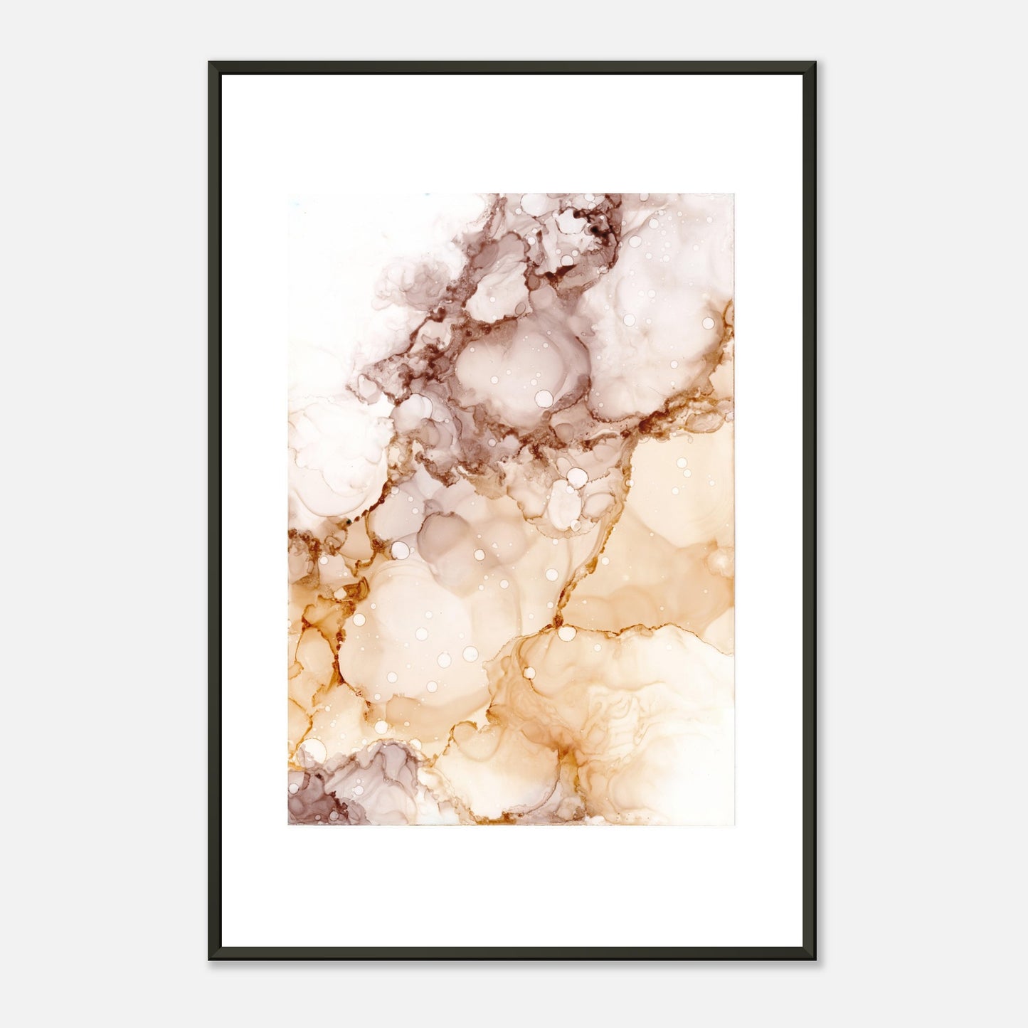 Poster CHAMPAGNE mit Metallrahmen – blumenkindjen