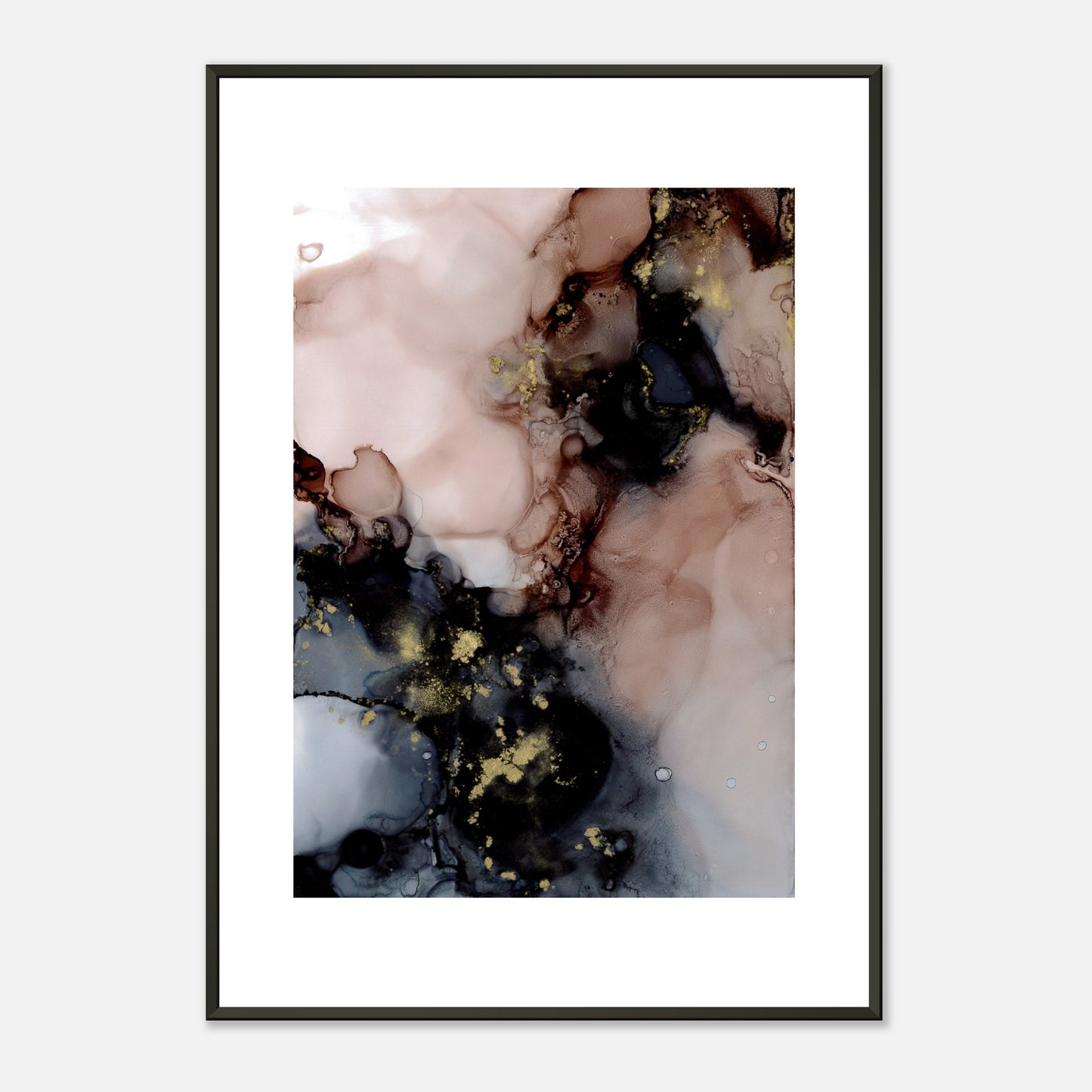 Poster DUST mit Metallrahmen – blumenkindjen