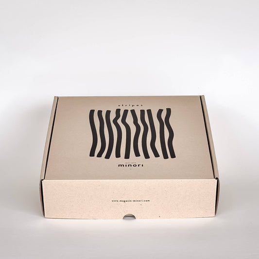 Schale gross Stripes - spiaggia yellow