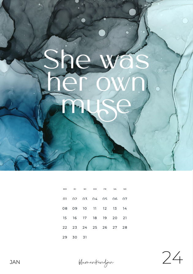 Kalender FUTURE IS FEMALE – blumenkindjen