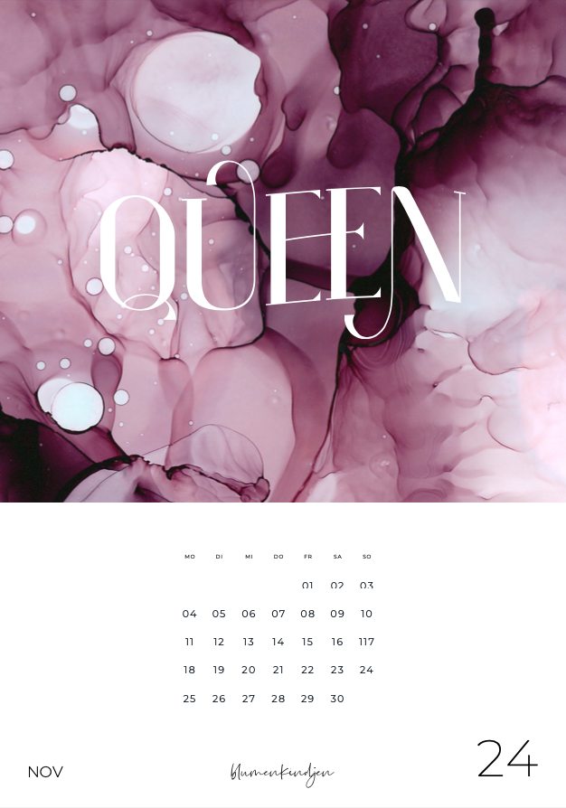 Kalender FUTURE IS FEMALE – blumenkindjen