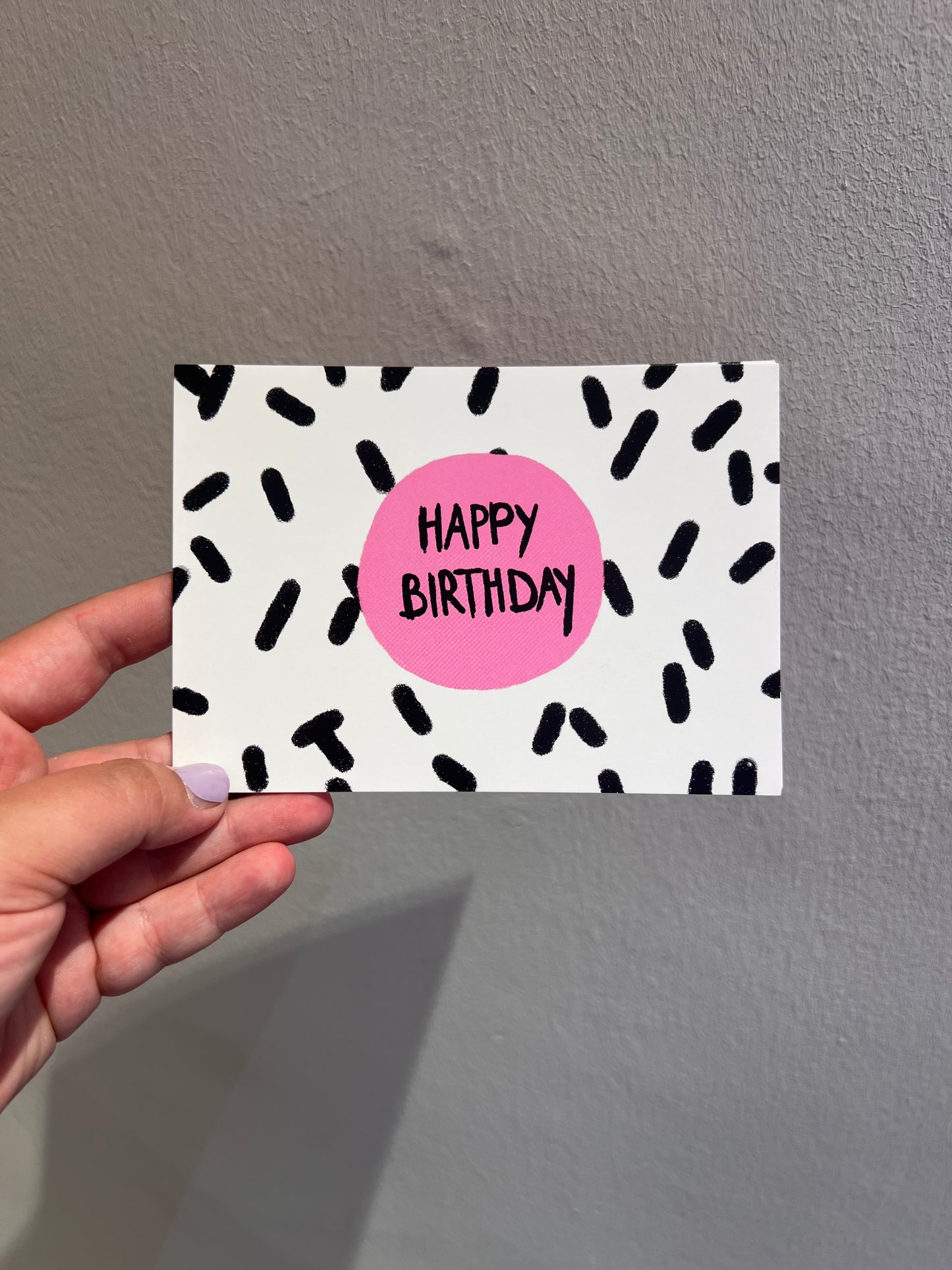 Happy Birthday Dots Postkarte / Hej Ibiza