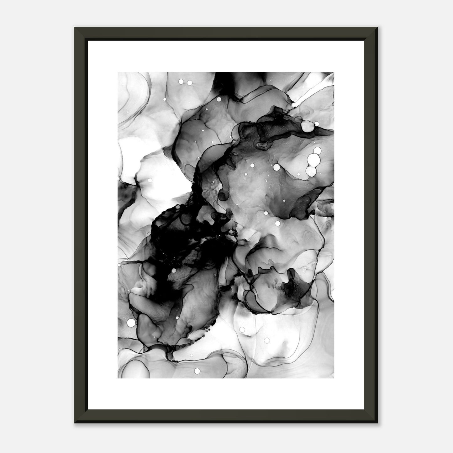 Poster BLACK SEA mit Metallrahmen – blumenkindjen