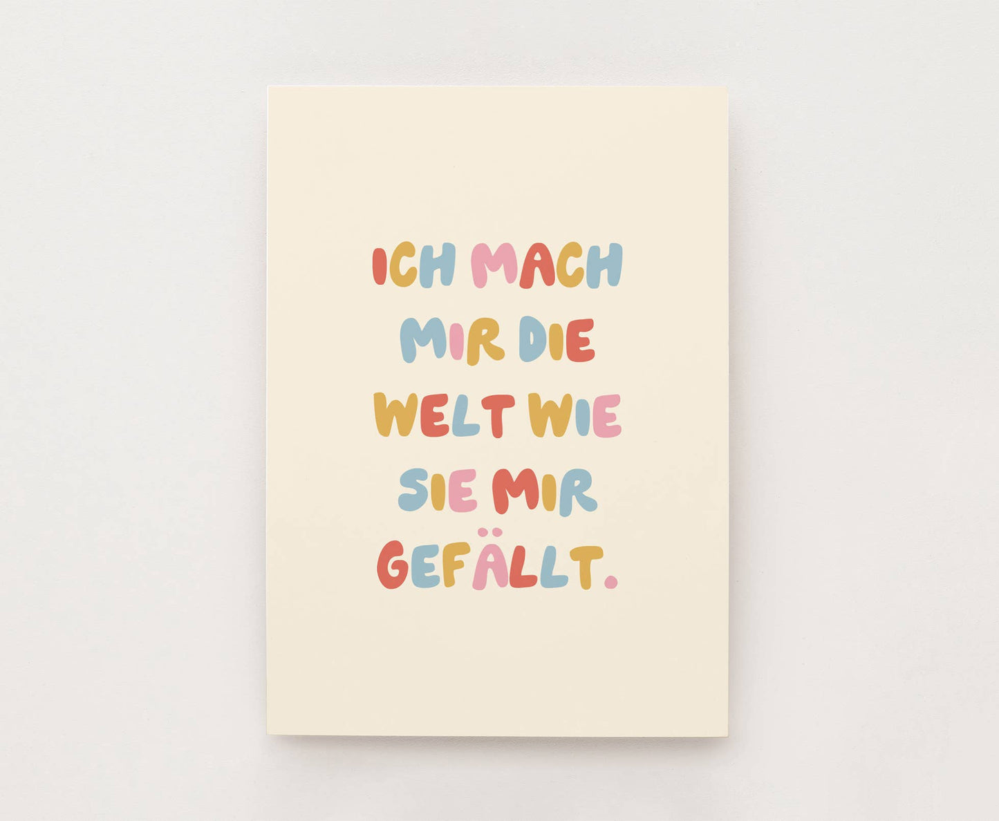 Kinder Karte - Ich mach mir die Welt…