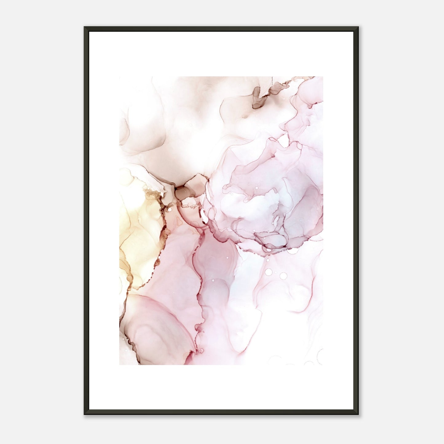 Poster ROSE mit Metallrahmen – blumenkindjen