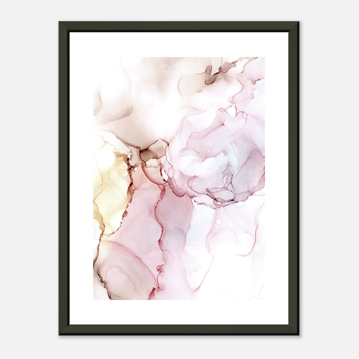 Poster ROSE mit Metallrahmen – blumenkindjen