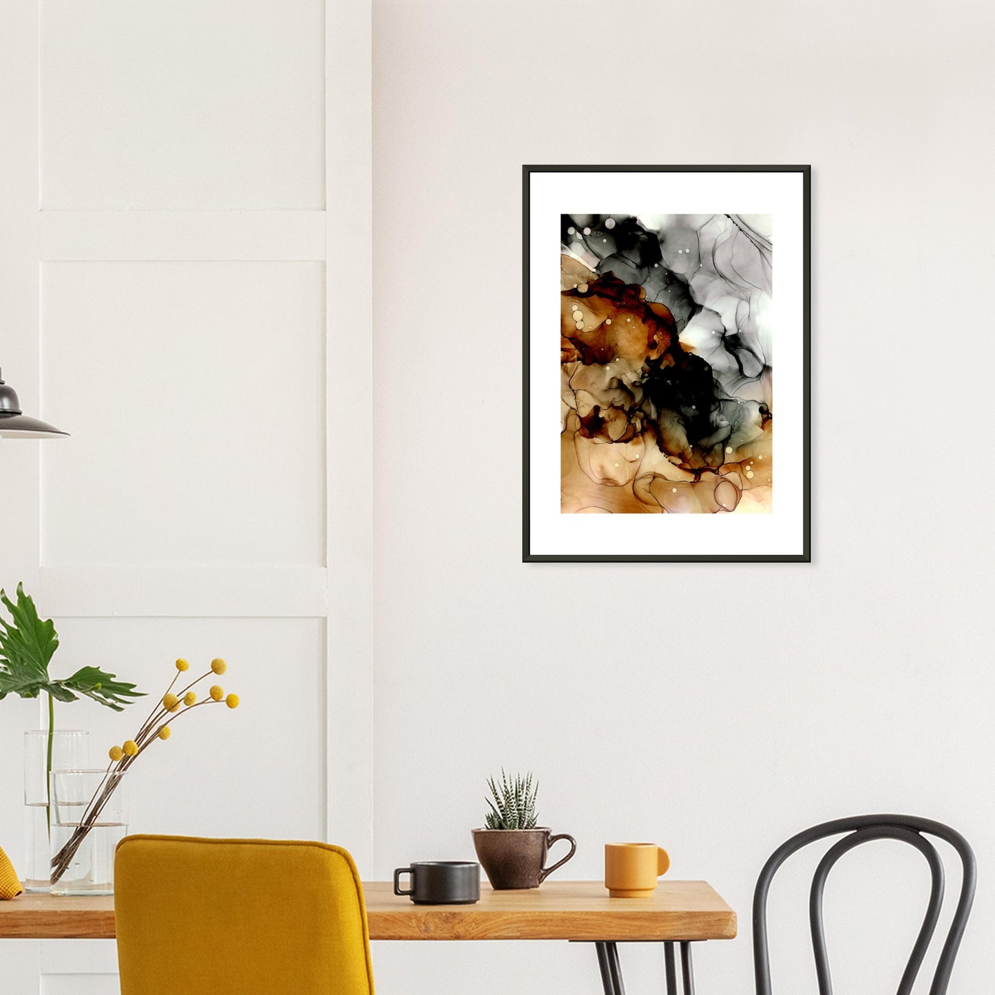 Poster COFFEE mit Metallrahmen – blumenkindjen