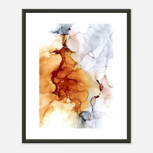 Poster AUTUMN mit Metallrahmen – blumenkindjen