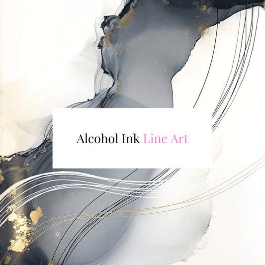 Alcohol Ink Lineart Kurs - blumenkindjen