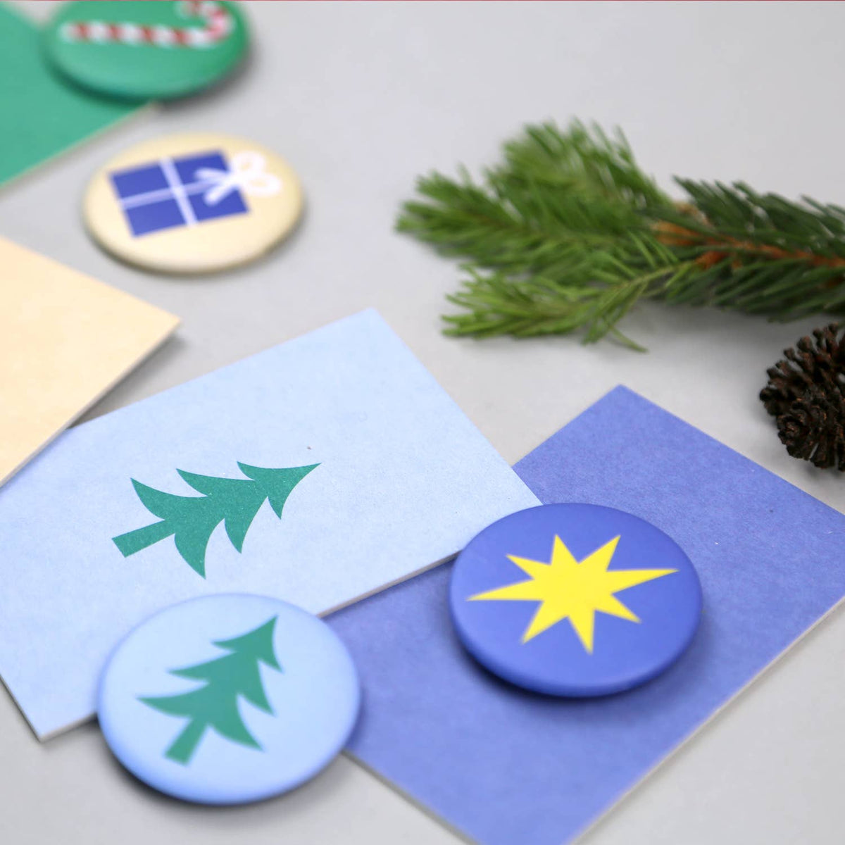 Minikarte Holzschliff Vivi XMas Baum