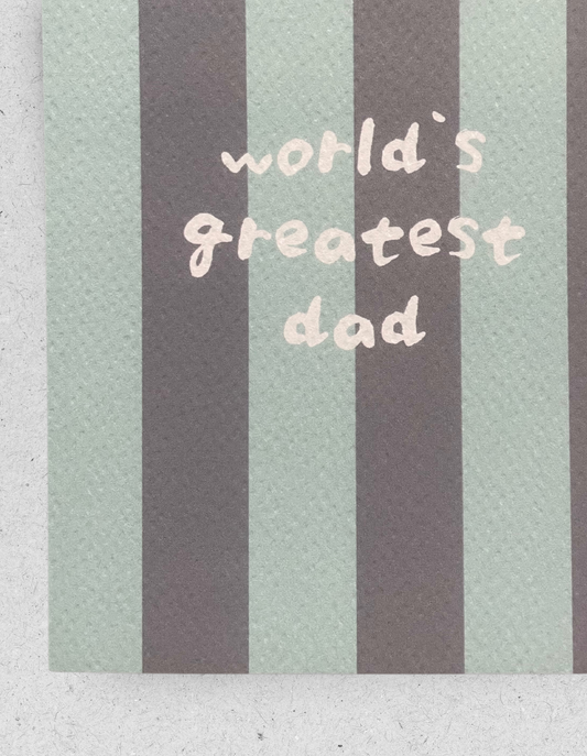 Postkarte "World`s greatest dad"