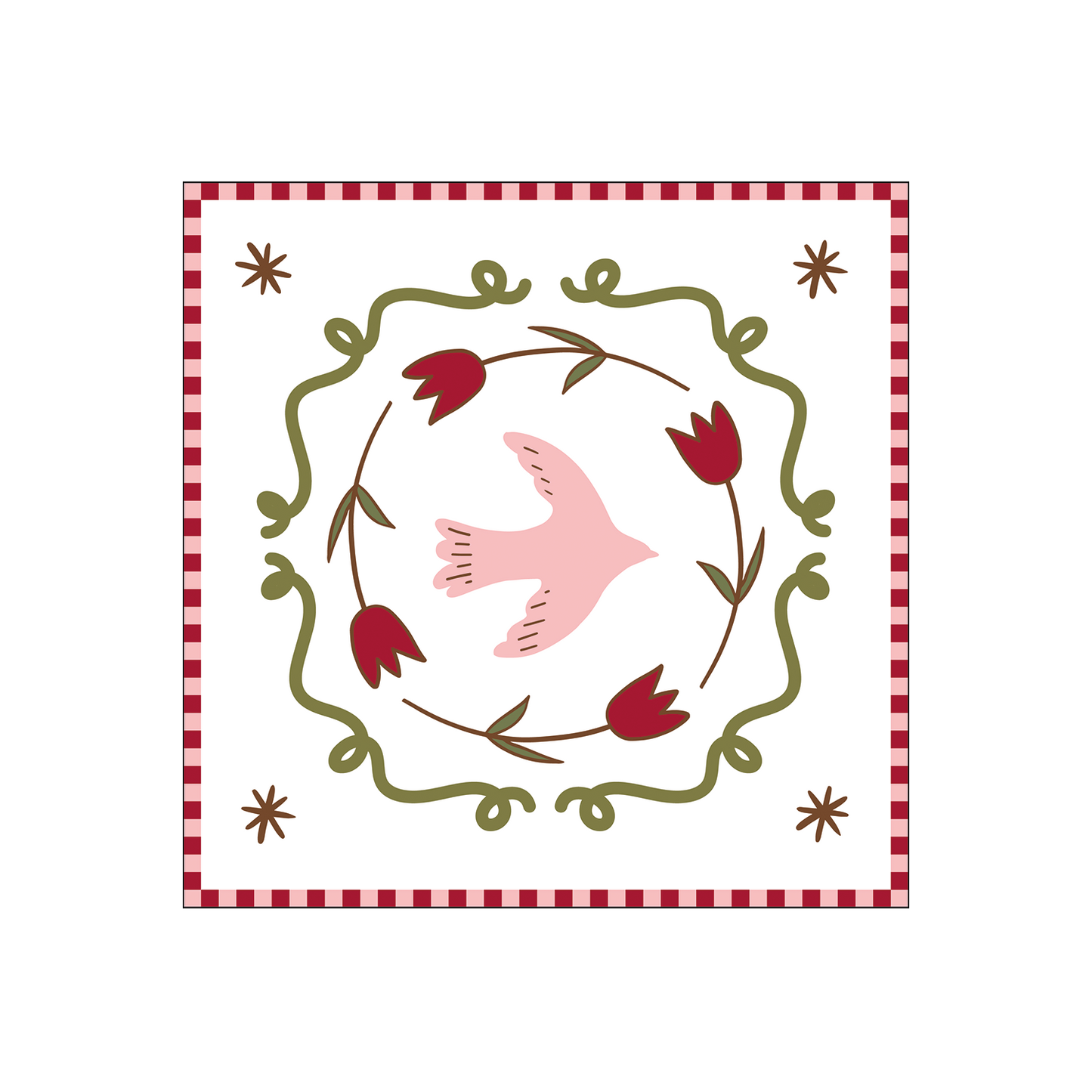 Rosa Tauben-Papierservietten x20