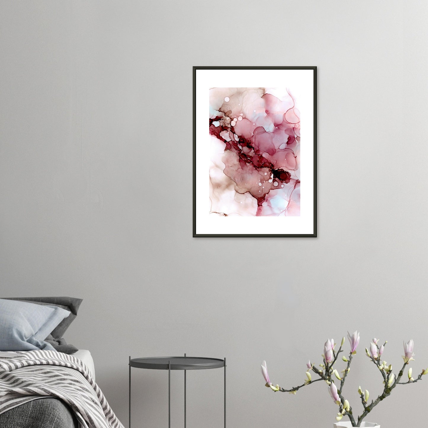 Poster BLOSSOM mit Metallrahmen – blumenkindjen