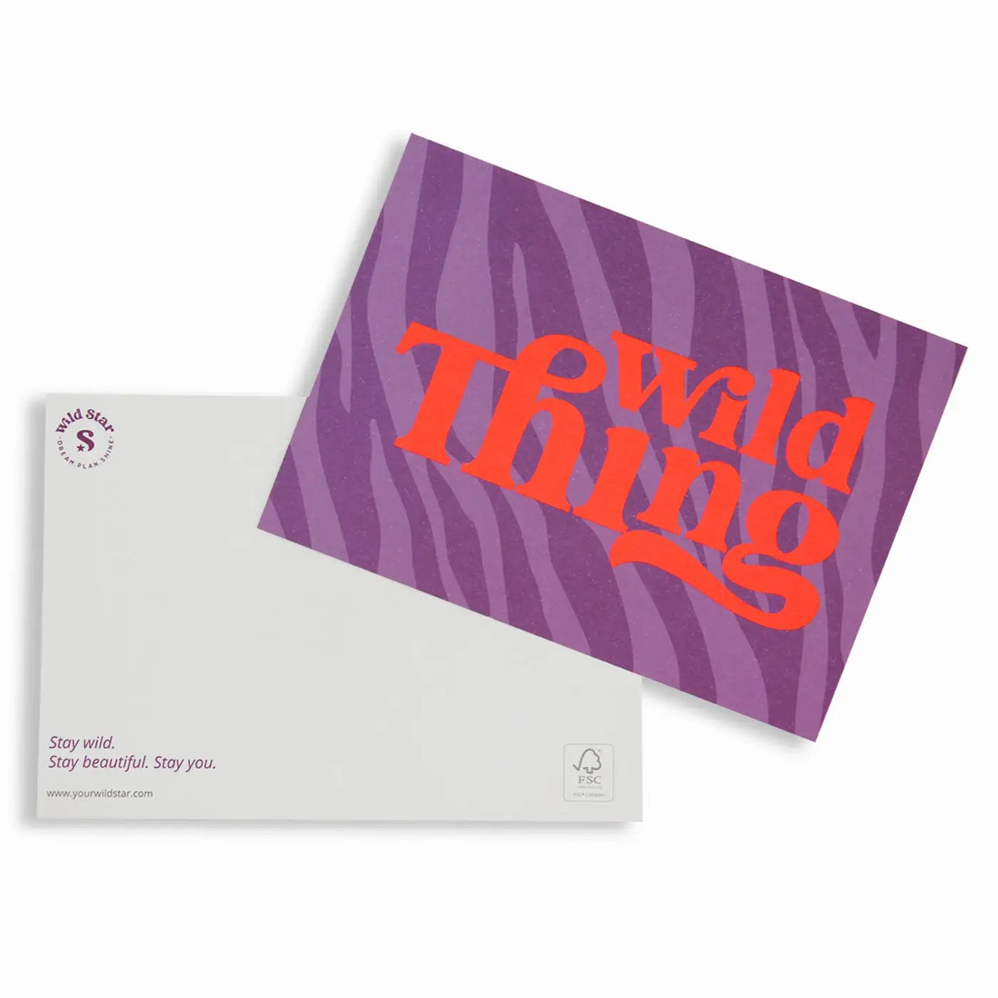 Postkarte│wildes Ding│lila│