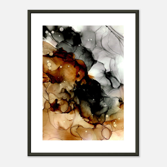Poster COFFEE mit Metallrahmen – blumenkindjen