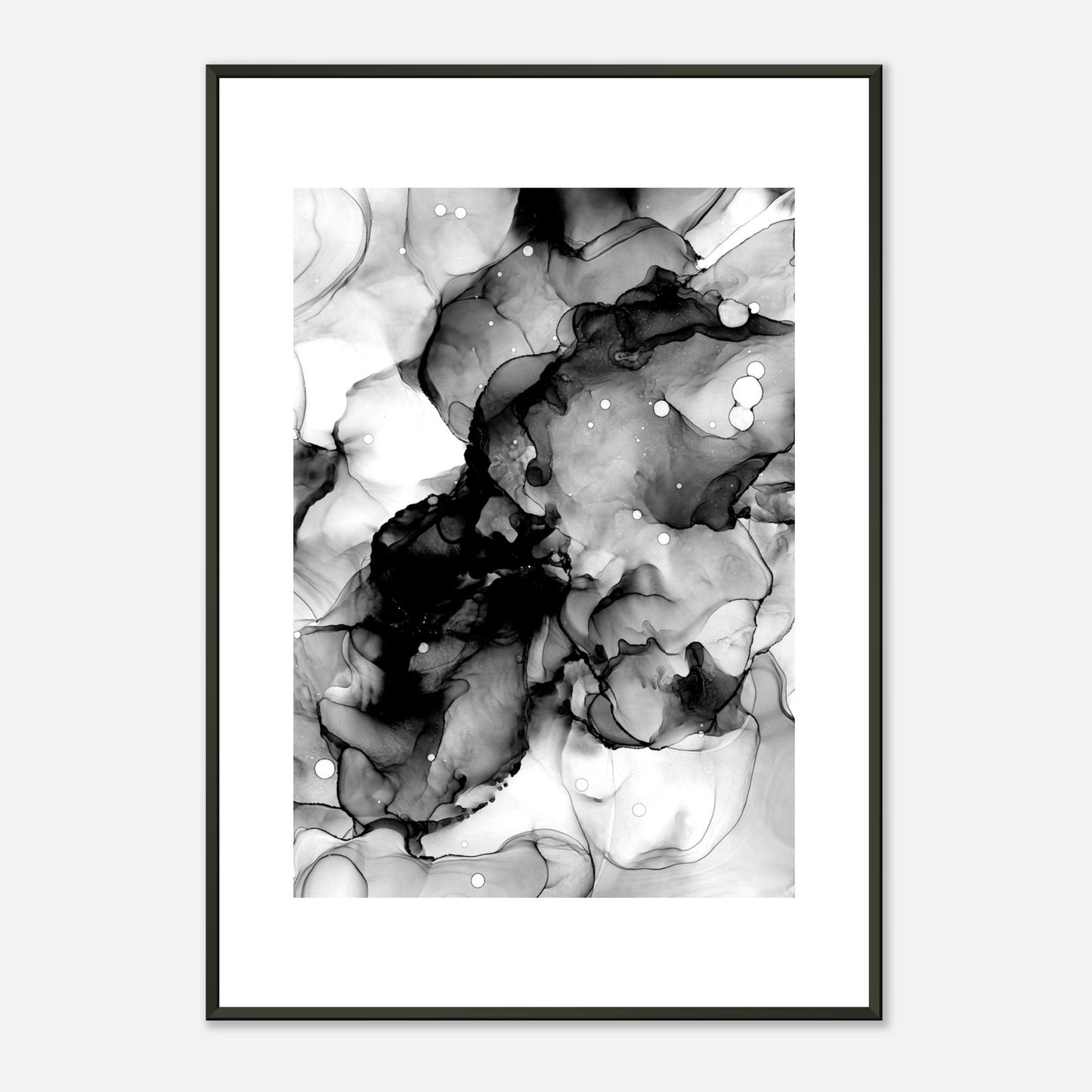 Poster BLACK SEA mit Metallrahmen – blumenkindjen