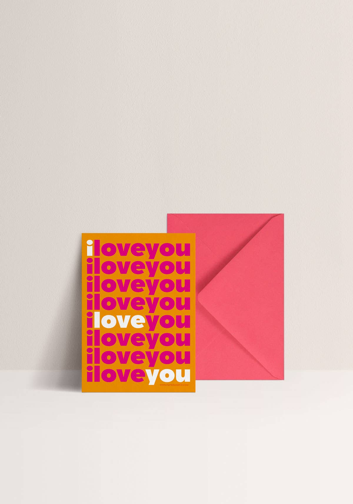 Grußkarte « I Love You »