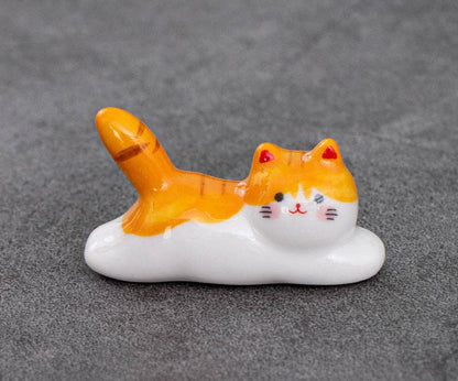 Gohobi Bunter Katzen-Essstäbchenhalter