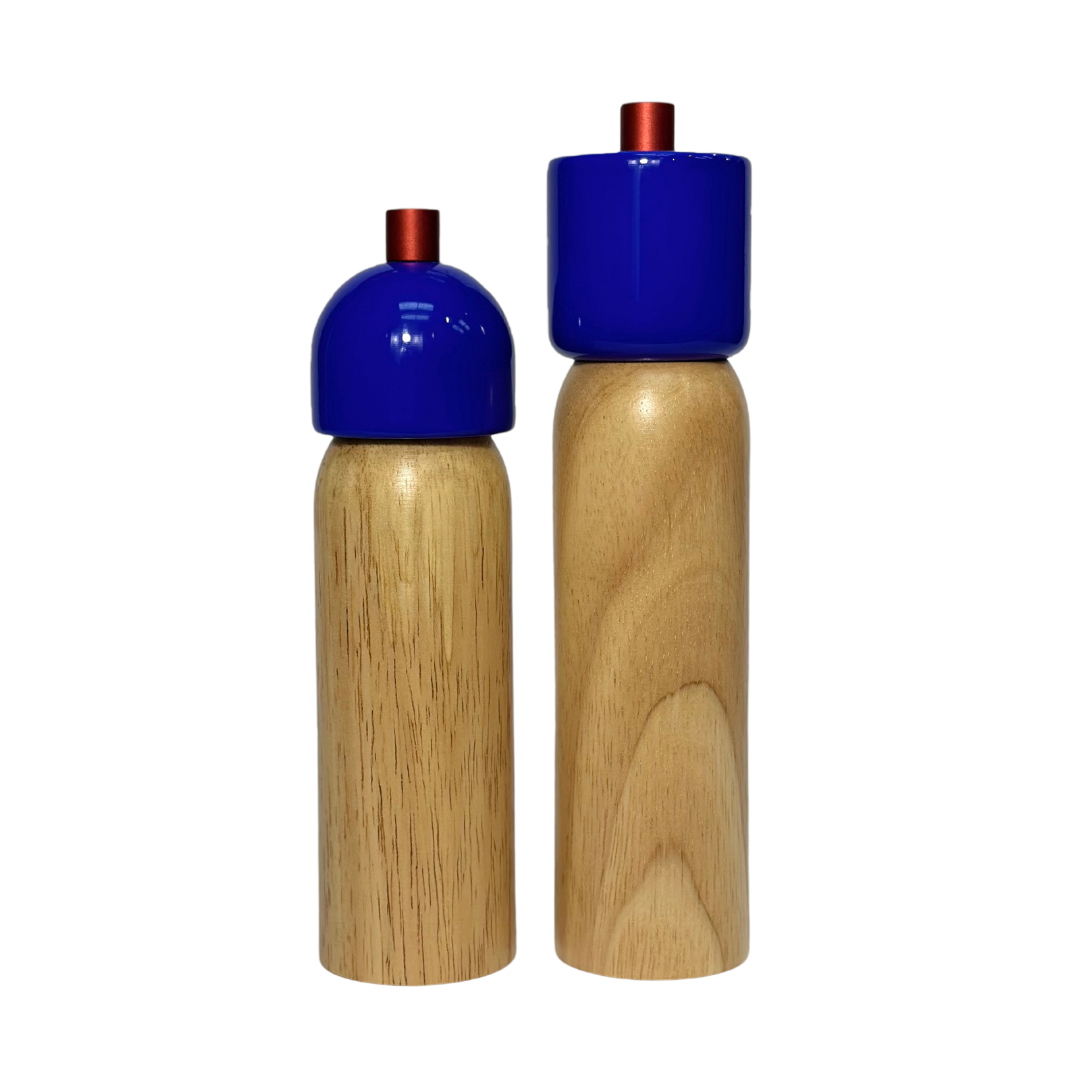 Salz- und Pfeffermühlen – Marineblau & Rot