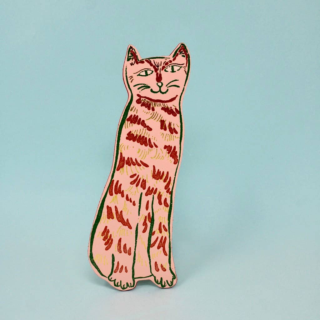 Lesezeichen Cat Tails aus echtem Leder
