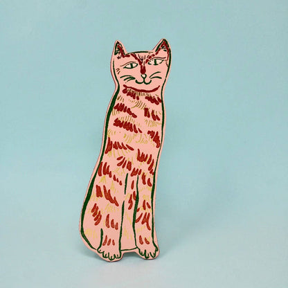Lesezeichen Cat Tails aus echtem Leder