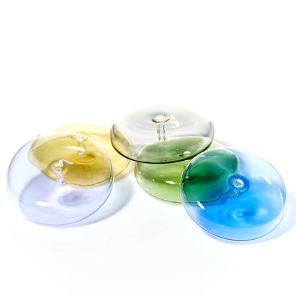 Dimple – handgefertigter Glas-Räucherstäbchenhalter, grün