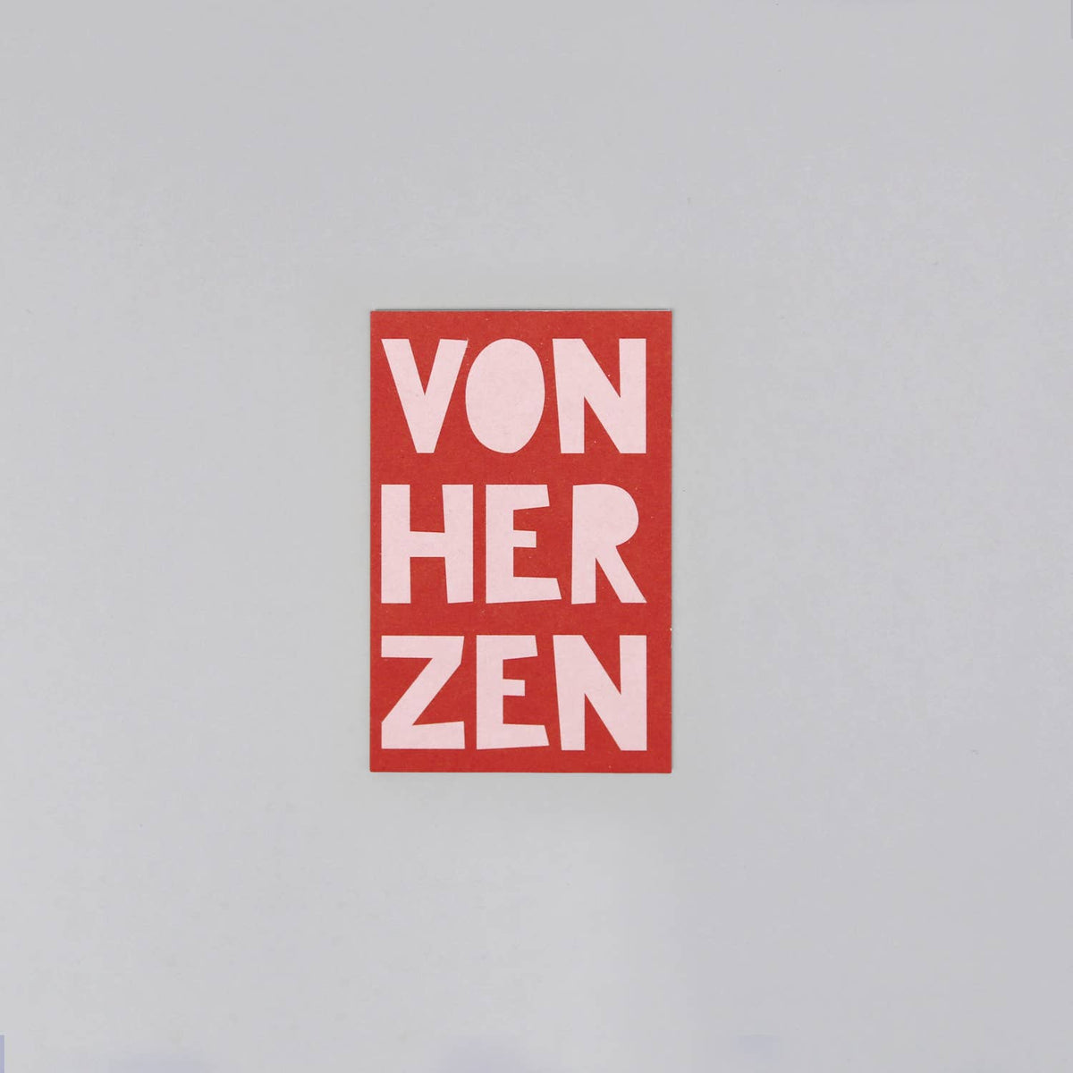 Minikarte Holzschliff Fred Von Herzen